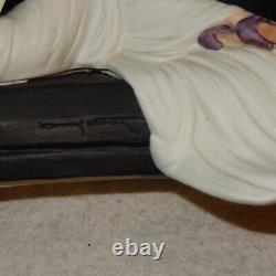 1984 Louis ICART Figurine Le Sofa Art Deco Porcelain Wood Base Limited Edition