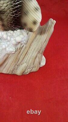 1988 Homco Masterpiece Porcelain Bass Fish Statue Figure Size 7 Tall