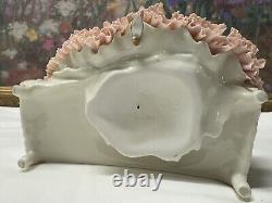 19th C. Dresden Germany Fine Porcelain & Lace Dress Figurine 7 x 7.5