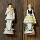 2 Art Deco Porcelain Bisque 1920s Flappers Marked Germany 14975 2-3/4