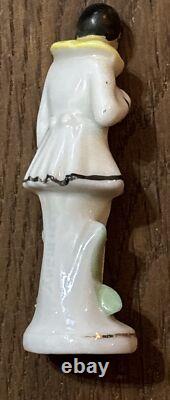 2 Art Deco Porcelain Bisque 1920s Flappers Marked Germany 14975 2-3/4