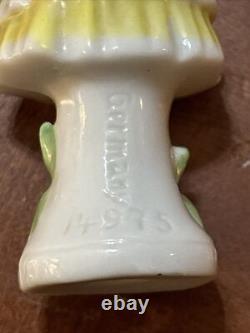 2 Art Deco Porcelain Bisque 1920s Flappers Marked Germany 14975 2-3/4