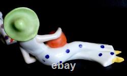 2 Porcelain Art Deco Bathing Beauty Figurines Sun Hat Beach Ball