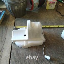 2 Vintage Paulding Pull Light Receptacles-nos-1775 & 1760-free Shipping