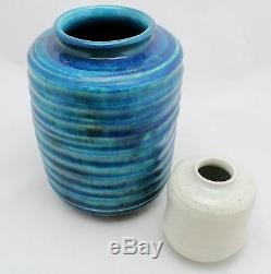 2x Bauhaus design related, art deco ceramic vase, Kammerburger Werkstatte K Wach