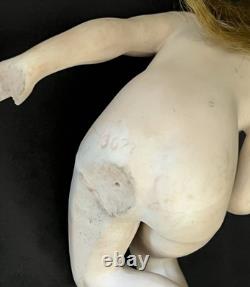 3 Antique German Bisque Porcelain Bathing Beauties Art Deco 1920's Set of 3