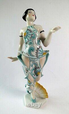 3 Porzellan Figuren Heubach Tänzerin Art Deco Thüringen Figurine Porcelaine