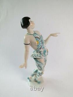 3 Porzellan Figuren Heubach Tänzerin Art Deco Thüringen Figurine Porcelaine