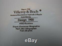 6 Place Settings Design 1900 Villeroy & Boch Mint! Art Deco Nouveau Luxembourg