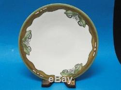 6x ART DECO JEAN POUYAT J. P. LIMOGES PLATES HAND PAINTED with GILT WORK RARE