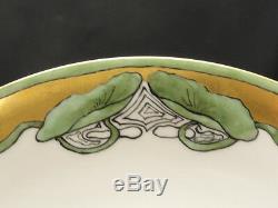 6x ART DECO JEAN POUYAT J. P. LIMOGES PLATES HAND PAINTED with GILT WORK RARE