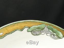 6x ART DECO JEAN POUYAT J. P. LIMOGES PLATES HAND PAINTED with GILT WORK RARE