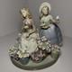 8 Flowers For Sale Figurine By Lladro, Two Girls With Bouquets, #5537, Spain