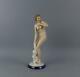 A Exquisite Art Deco Porcelain Royal Dux Large Figurine Of Nude Lady