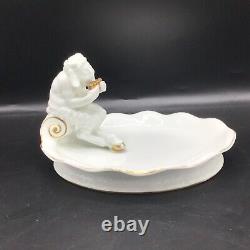 A Hutschenreuther porcelain Art Deco vide poche signed K. Himmelstoss