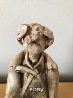 A Rare Collectible Sculpture By Dino Bencini Porcelain Man-Italy (With Defect)