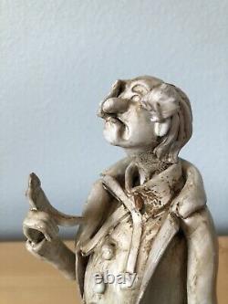 A Rare Collectible Sculpture By Dino Bencini Porcelain Man-Italy (With Defect)