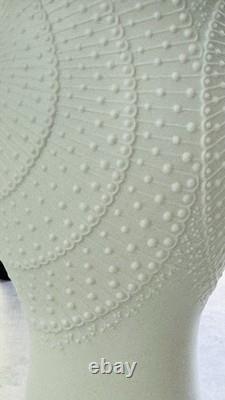 AK Kaiser Original 1970s OP Art Biscuit Porcelain Vase Germany Art Deco MINT