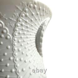AK Kaiser Original 1970s OP Art Biscuit Porcelain Vase Germany Art Deco MINT