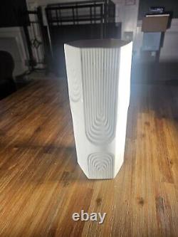 AK Kaiser Original 70s OP Art Biscuit Porcelain Vase Germany Art Deco MINT RARE