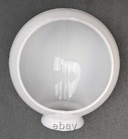 ALABAX 1930s Art Deco White Porcelain Sconce & Opal Glass Shade, Rewired