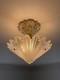 Antique Vintage Art Deco Ceiling Chandelier Light Fixture Porcelain Porcelier