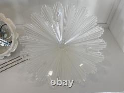 ANTIQUE VINTAGE ART DECO CEILING CHANDELIER Light Fixture Porcelain PORCELIER