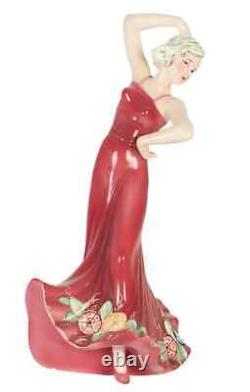 ART DECO Dancing Figurine KATZHUTTE PORCELAIN 1511 DANCING LADY Hertwig & Co