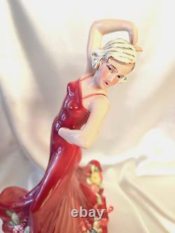 ART DECO Dancing Figurine KATZHUTTE PORCELAIN 1511 DANCING LADY Hertwig & Co