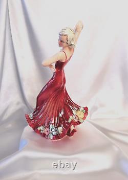 ART DECO Dancing Figurine KATZHUTTE PORCELAIN 1511 DANCING LADY Hertwig & Co
