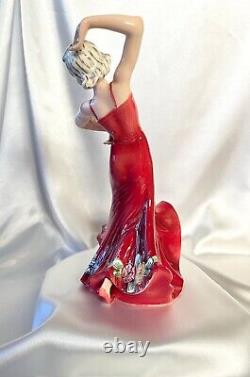 ART DECO Dancing Figurine KATZHUTTE PORCELAIN 1511 DANCING LADY Hertwig & Co