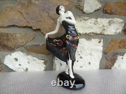 ART DECO GOLDSCHEIDER VIENNA AUSTRIA JOSEF LORENZL SPANISH DANCER 1920's