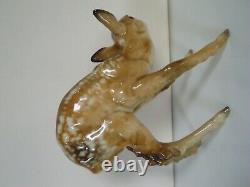 ART DECO HUTSCHENREUTHER PORCELAIN FIGURINE ROE DEER FAWN by ACHTZIGER EXCELLENT