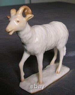 ART DECO HUTSCHENREUTHER-ROSENTHAL RAM / SHEEP PORCELAIN FIGURINE by Karl Tutter