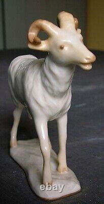 ART DECO HUTSCHENREUTHER-ROSENTHAL RAM / SHEEP PORCELAIN FIGURINE by Karl Tutter