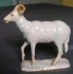 ART DECO HUTSCHENREUTHER-ROSENTHAL RAM / SHEEP PORCELAIN FIGURINE by Karl Tutter