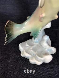 ART DECO Hutschenreuther-Rosenthal Porcelain SEA TROUT SEWIN FISH FIGURINE 1955