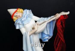 ART DECO Rosenthal figurine Dorothea Charol Variete / Pierrot with mandoline