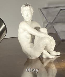 ART DECO SCULPTURE NUDE FEMALE FIGURINE GRONAU ROSENTHAL GERMANY 1940s STATUE