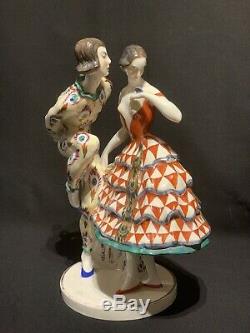 ART DECO Schwarzburger Porcelain Ballet Dancer Figurine Goldcheider ERA C. 1913