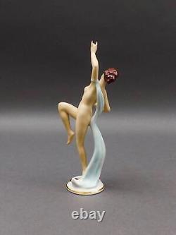 Alka Kunst Dresden Art Deco Germany Porcelain Woman Girl Lady Dancer Figurine