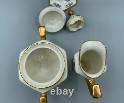 American Belleek Lenox Antique Art Nouveau Deco Coffee Service 47 Pieces