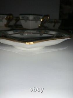 American Belleek Lenox Antique Art Nouveau Deco Coffee Service 47 Pieces