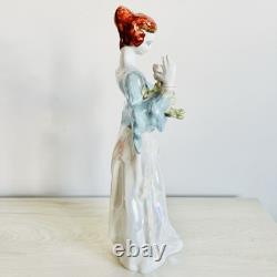 Ancient Muse VTG Romania Porcelain Iridescent Stipo Dorohoi Woman Figurine