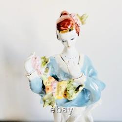 Ancient Muse VTG Romania Porcelain Iridescent Stipo Dorohoi Woman Figurine