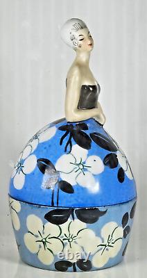 André BECQUEREL ANTIQUE CANDY in ELEGANT ART DECO ALADDIN PORCELAIN 1925