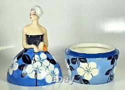 André BECQUEREL ANTIQUE CANDY in ELEGANT ART DECO ALADDIN PORCELAIN 1925