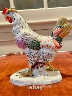 Antique 1760-1780 Porcelain Hen Chelsea Porcelain England Gold Anchor Mark