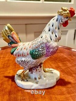 Antique 1760-1780 Porcelain Hen Chelsea Porcelain England Gold Anchor Mark