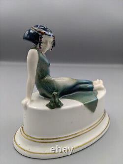 Antique 1913s German Rosenthal Porcelain Figurine Princess&The Frog by Leo Rauth